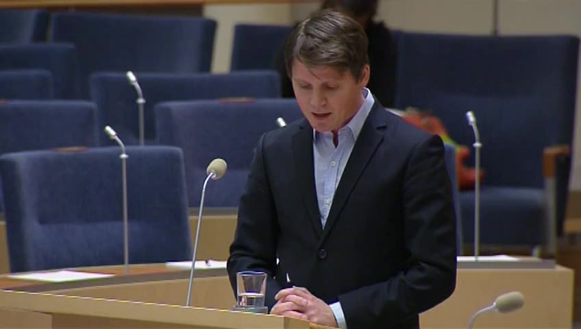 Stillbild från Interpellationsdebatt, Kartläggning av afrofobin