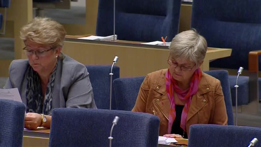 Stillbild från Interpellationsdebatt, Förtroendet för rättsväsendet i våldtäktsfall