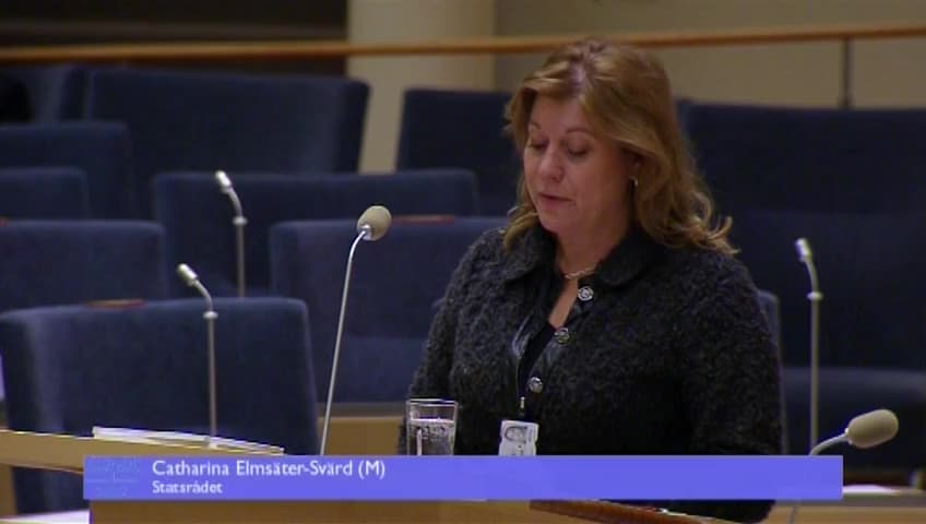 Stillbild från Interpellationsdebatt, Reinvesteringar i järnväg