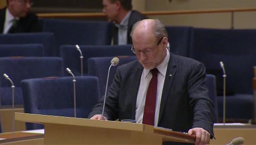 Stillbild från Interpellationsdebatt, Effektiv statsförvaltning