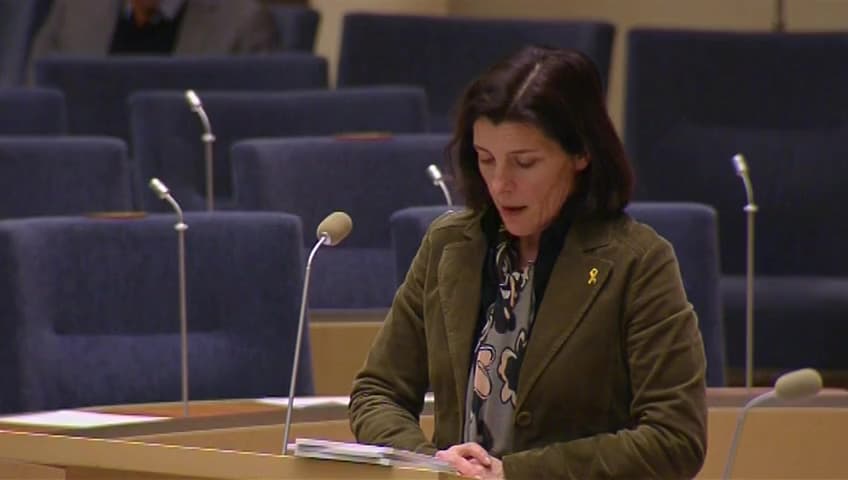 Stillbild från Interpellationsdebatt, Försvaret av Gotland