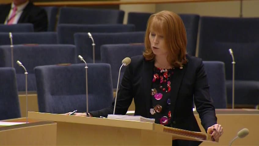 Stillbild från Interpellationsdebatt, Innovationsperspektivet i offentlig upphandling