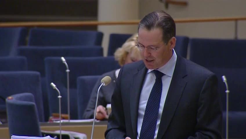 Stillbild från Interpellationsdebatt, ROT-fusket