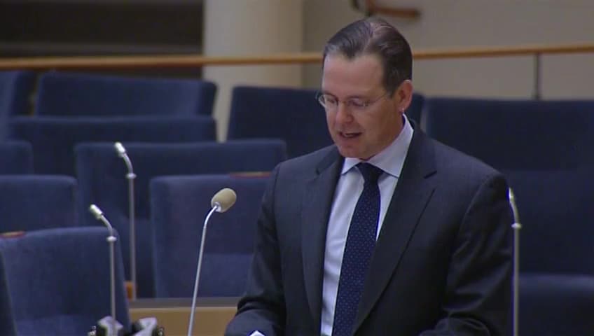 Stillbild från Interpellationsdebatt, Staten och kommunernas ekonomi