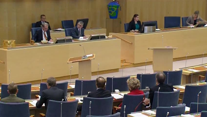 Stillbild från Debatt om förslag, Studiestöd