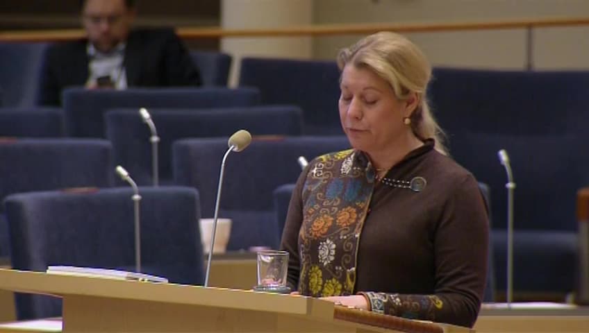 Stillbild från Interpellationsdebatt, Tydligare regler kring cabotage