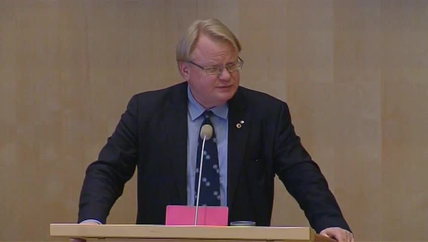 Stillbild från Debatt om förslag, Försvarets personalförsörjning och personalpolitik m.m.