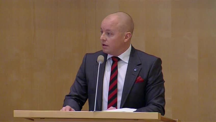 Stillbild från Debatt om förslag, Ändrat huvudmannaskap för tillhandahållande av vissa kurser i läkares vidareutbildning