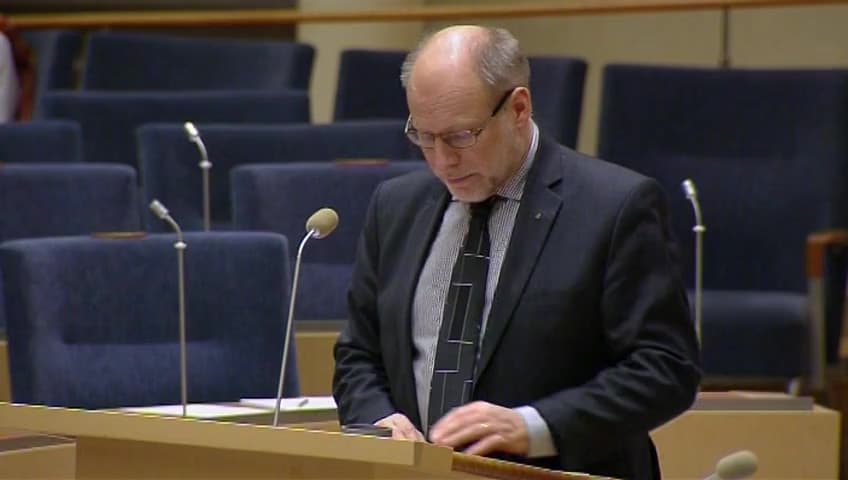 Stillbild från Interpellationsdebatt, Bostadsbristen