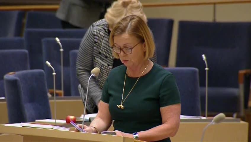 Stillbild från Interpellationsdebatt, Fler yrkeshögskoleplatser