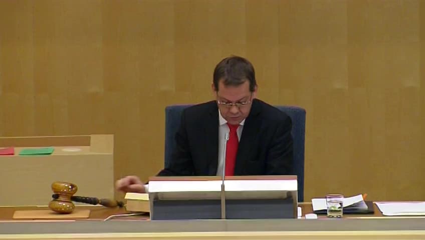 Stillbild från Debatt om förslag, Utgiftsområde 26 Statsskuldsräntor m.m.