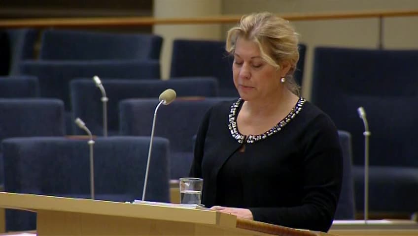 Stillbild från Interpellationsdebatt, Tillgången på resandestatistik