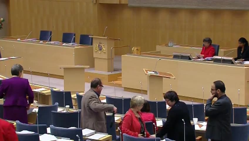 Stillbild från Debatt om förslag, Elektroniska vägtullssystem