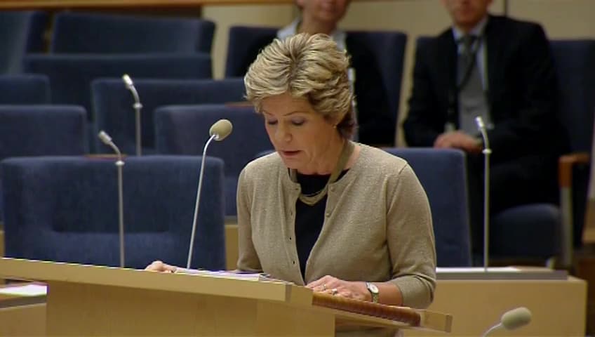 Stillbild från Interpellationsdebatt, FN:s granskning av svensk funktionshinderspolitik