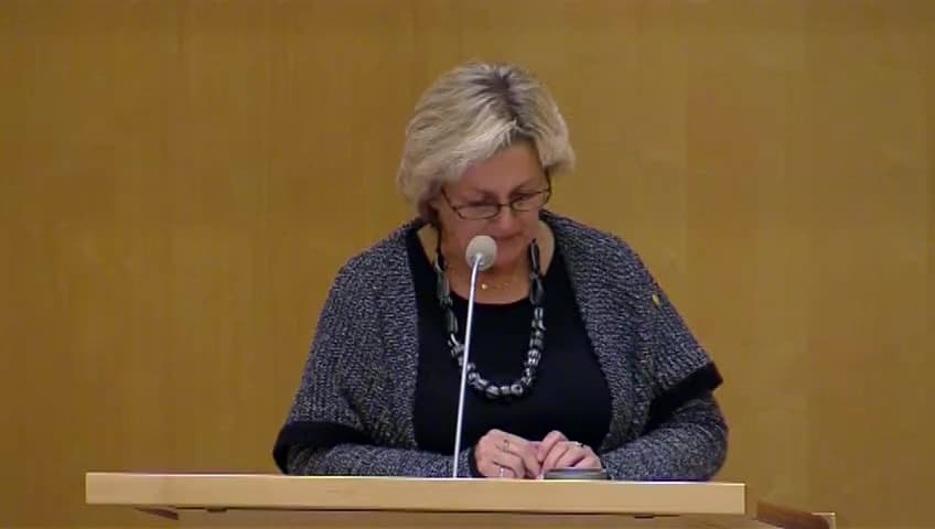 Stillbild från Debatt om förslag, Förändrad hantering av mervärdesskatt vid import