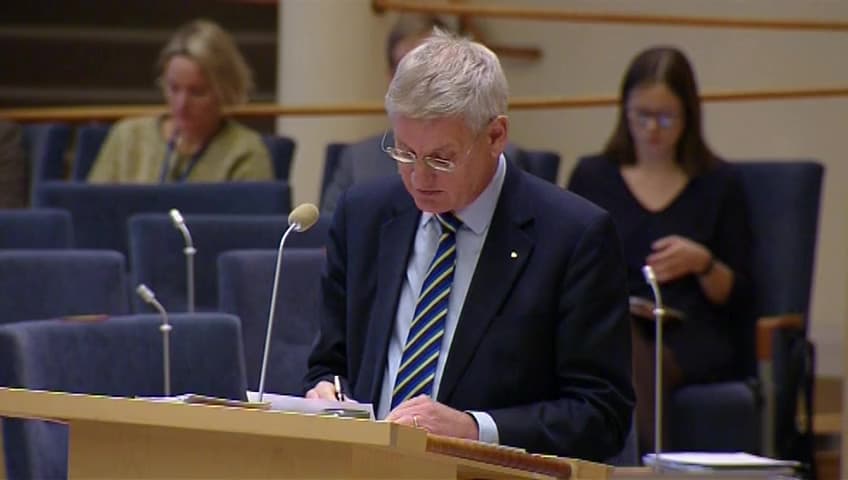 Stillbild från Interpellationsdebatt, Ett förstärkt svenskt arbete med FN-resolution 1325