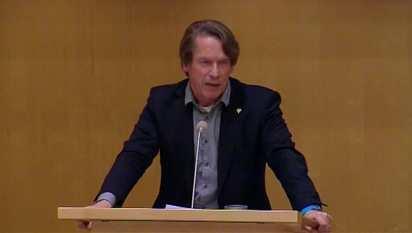 Stillbild från Debatt om förslag, Förändringar av trängselskatten i Stockholm med anledning av trafikleden Norra länken och den nya stadsdelen Hagastaden