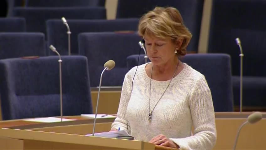 Stillbild från Interpellationsdebatt, Scenkonstens internationalisering