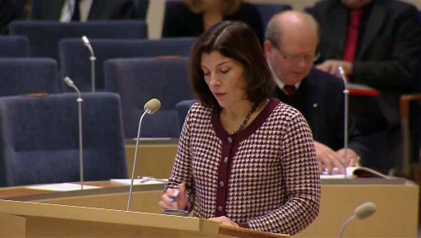 Stillbild från Interpellationsdebatt, Försvarsmaktens korvetter