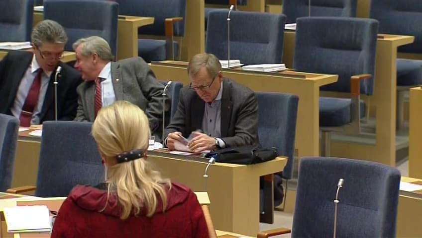 Stillbild från Interpellationsdebatt, Järnvägsinvesteringar mellan Norge och Västra Götaland