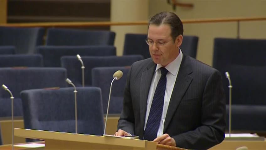 Stillbild från Interpellationsdebatt, Sociala avgifter