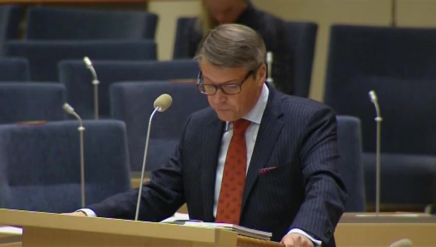 Stillbild från Interpellationsdebatt, Ratificering av ESK-konventionens tilläggsprotokoll