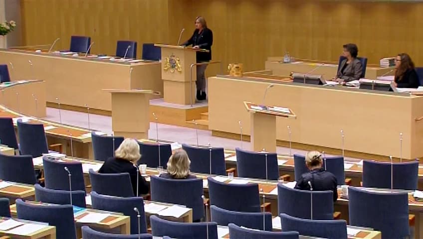 Stillbild från Debatt om förslag, Bildning och tillgänglighet – radio och tv i allmänhetens tjänst 2014–2019