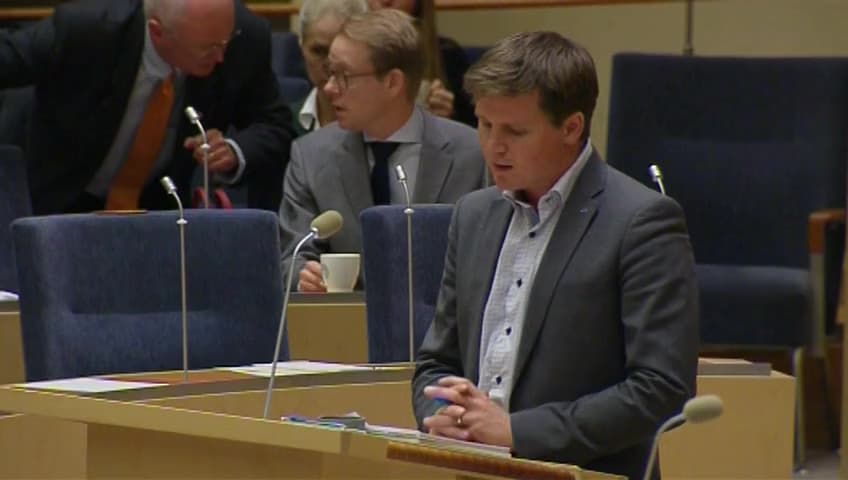 Stillbild från Interpellationsdebatt, Handlingsplan för mänskliga rättigheter i Sverige