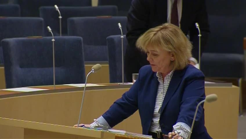 Stillbild från Interpellationsdebatt, Offentlighetsprincipen