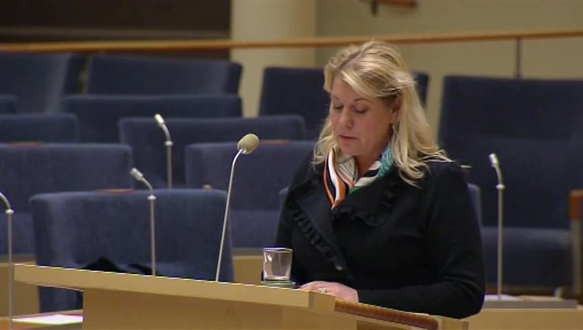 Stillbild från Interpellationsdebatt, Lysekilsbanans framtid