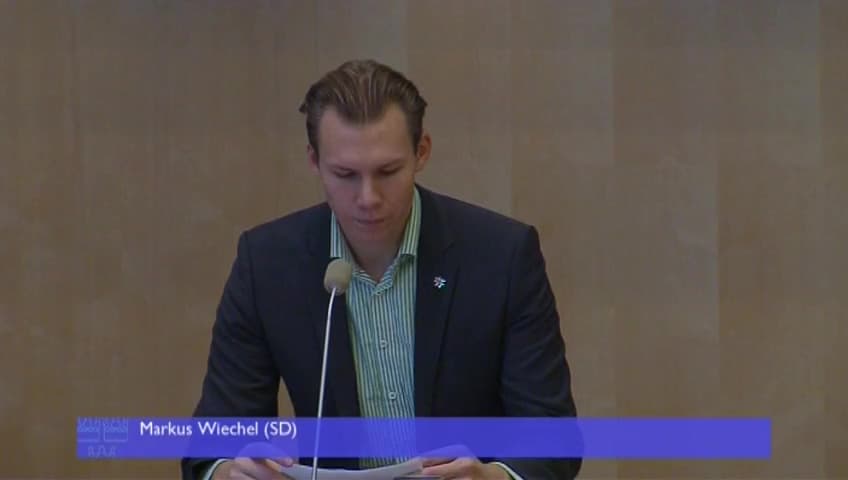 Stillbild från Debatt om förslag, En tydligare lag om kommunernas bostadsförsörjningsansvar