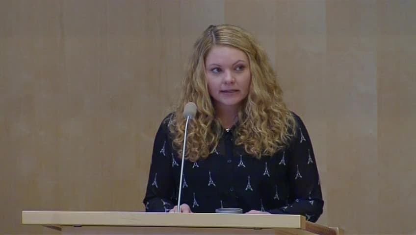 Stillbild från Debatt om förslag, Stärkt skydd för barn mot sexuella övergrepp