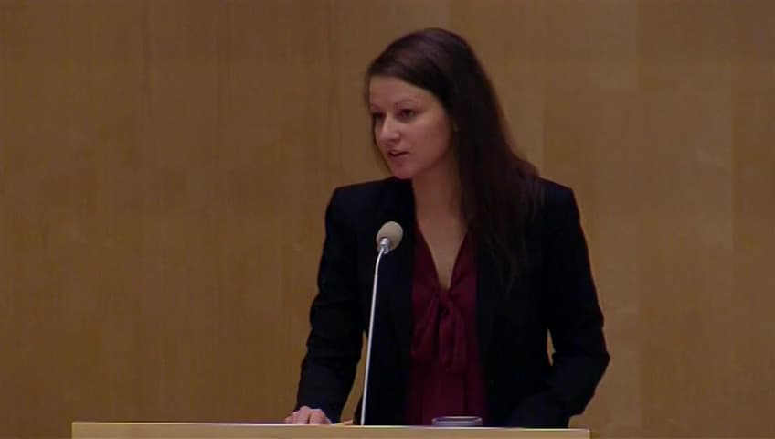 Stillbild från Debatt om förslag, Riksrevisionens rapport om utsläppshandel för att begränsa klimatförändringen