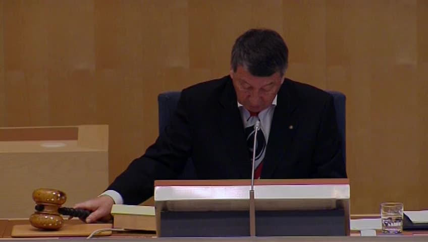 Stillbild från Debatt om förslag, Bemyndigande för regeringen att meddela föreskrifter enligt strafftidslagen