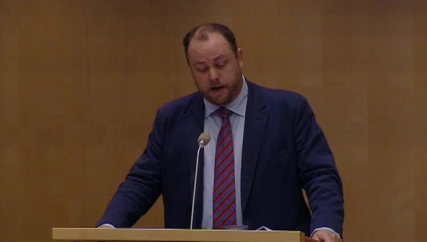 Stillbild från Debatt om förslag, Europarådskonventionen om ömsesidig rättslig hjälp i brottmål – tillträde till det andra tilläggsprotokollet