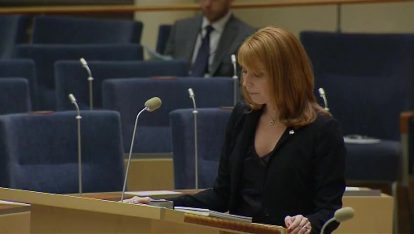 Stillbild från Interpellationsdebatt, Industriproduktion i övre Norrland