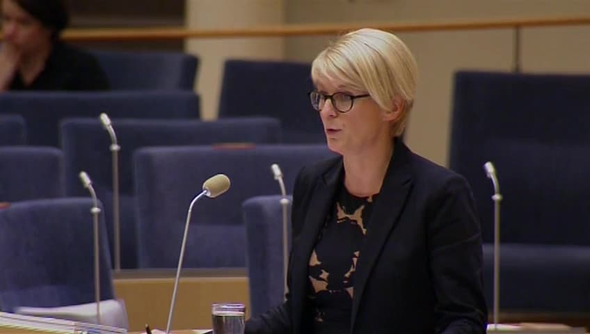 Stillbild från Interpellationsdebatt, Ökningen av antalet dödsolyckor
