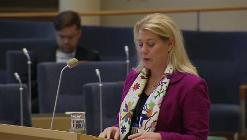 Stillbild från Interpellationsdebatt, Behovet av långsiktig tågplanering