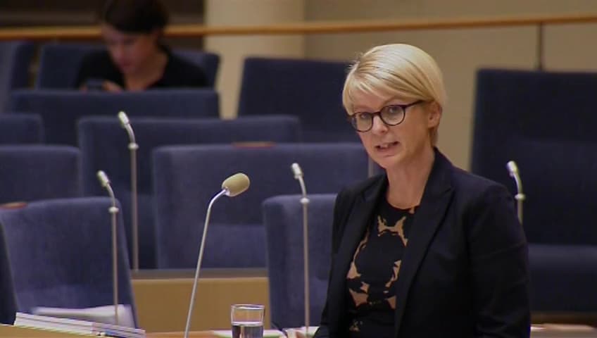 Stillbild från Interpellationsdebatt, Anställningsstöd