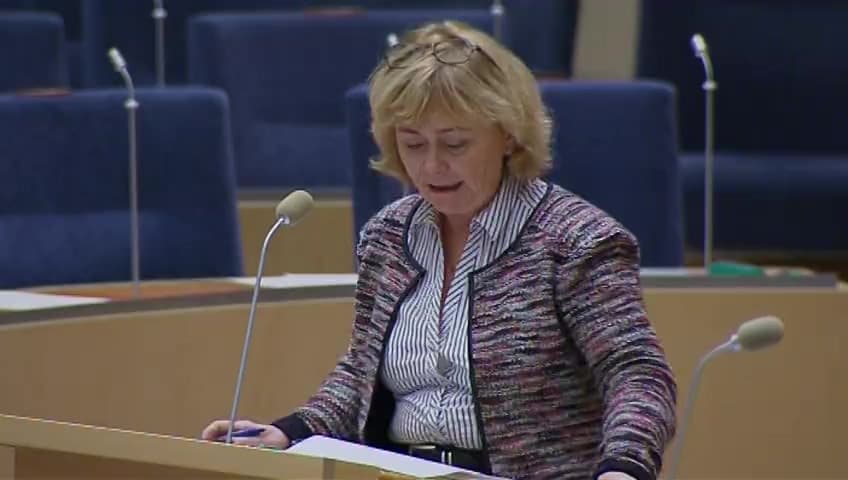 Stillbild från Interpellationsdebatt, EU:s patentdomstol