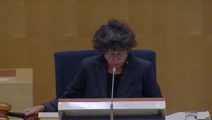 Stillbild från Debatt om förslag, Riksrevisionens årliga rapport 2013