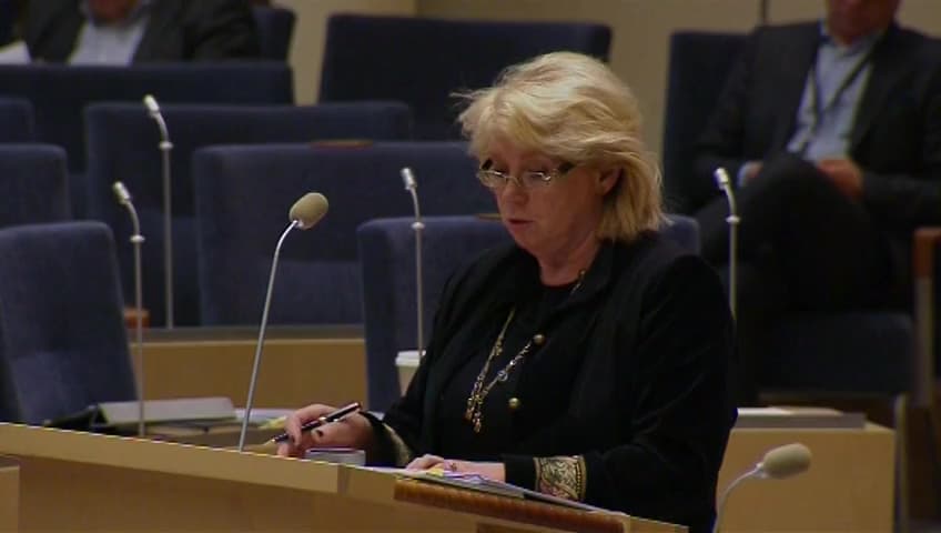 Stillbild från Interpellationsdebatt, Åtgärder mot ohälsosam luft i Stockholm