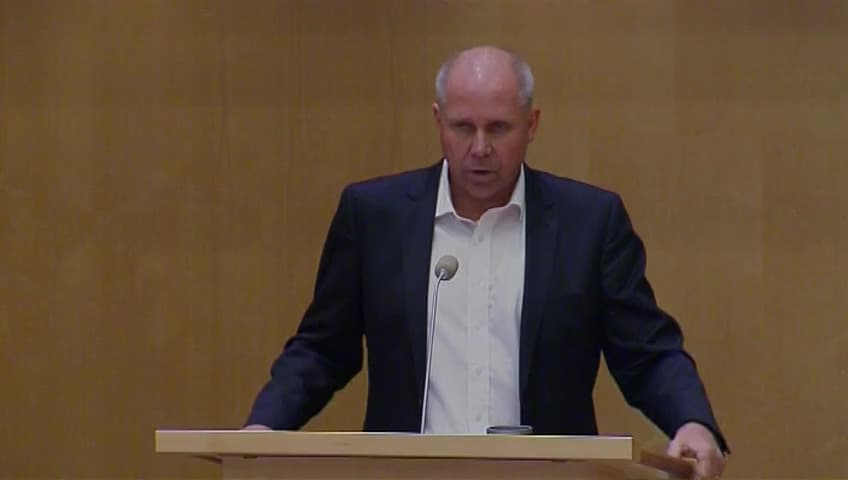 Stillbild från Debatt om förslag, Modernare reglering av statsluftfarten