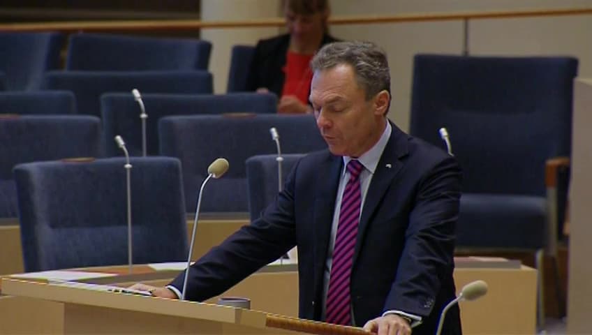 Stillbild från Interpellationsdebatt, Forskning på minoritetsspråk 