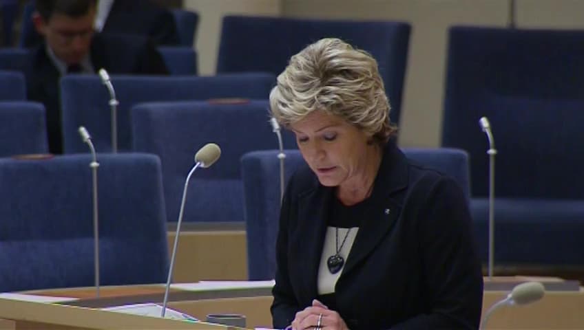 Stillbild från Interpellationsdebatt, Vanvårdsutredningen