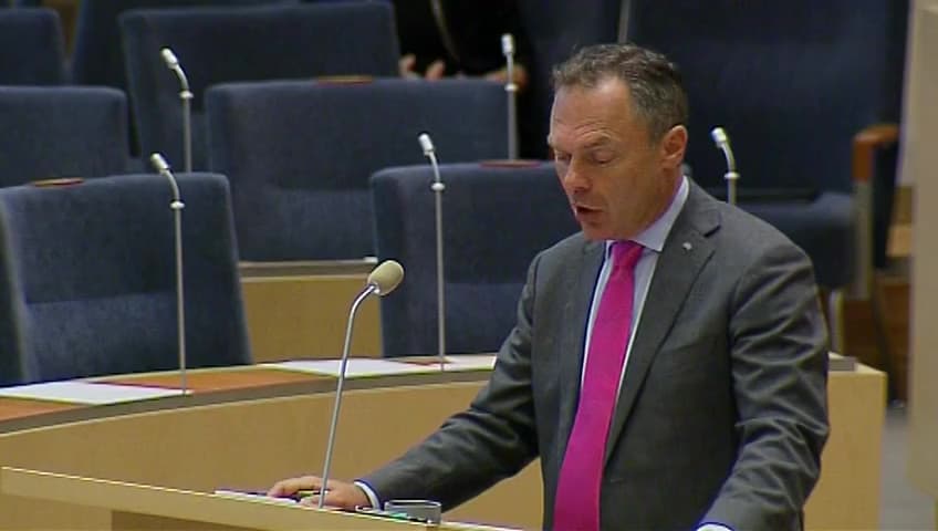 Stillbild från Interpellationsdebatt, Nedskärningarna på Högskolan Dalarna