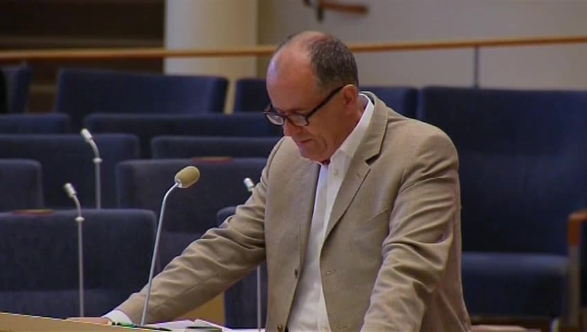 Stillbild från Interpellationsdebatt, Nuonaffären