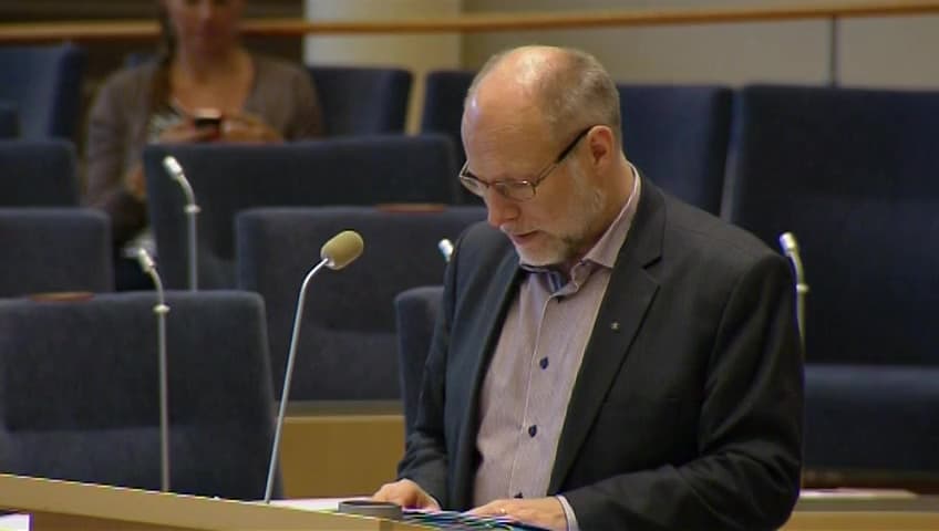 Stillbild från Interpellationsdebatt, Bostadsbyggandet