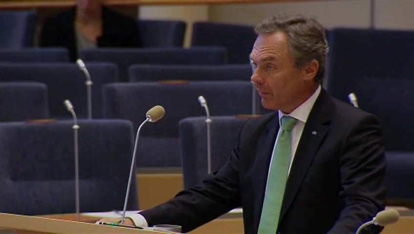 Stillbild från Interpellationsdebatt, Nedskärning på högskoleutbildning