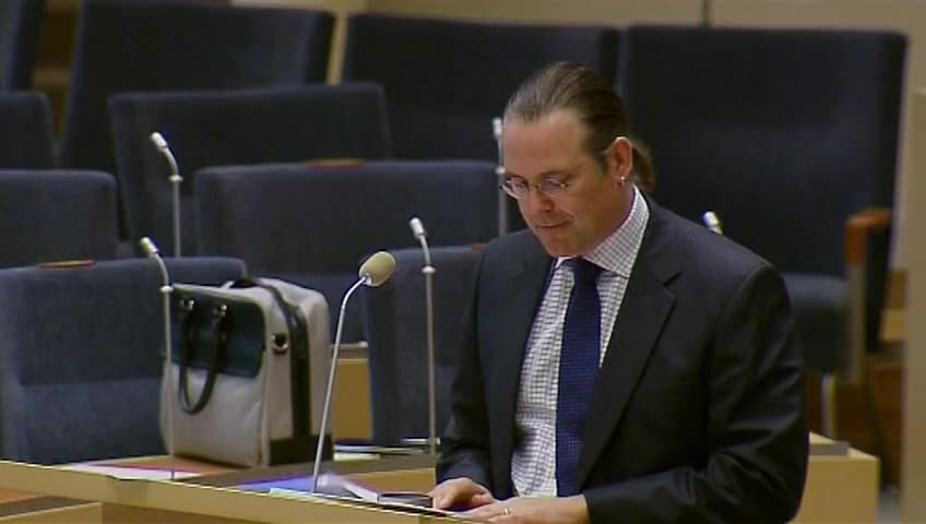 Stillbild från Interpellationsdebatt, Växande ekonomiska klyftor 